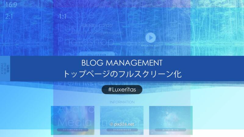 Luxeritasカスタマイズ：トップページ全画面表示で謎の空白！パディング？マージン？