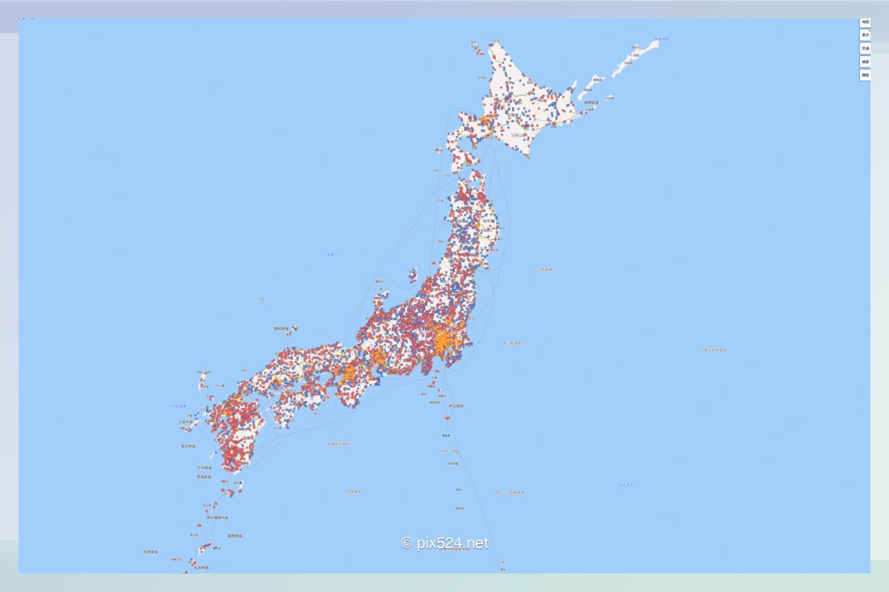 全国を網羅した温泉マップ「ゆる〜と」:車中泊旅の味方!近くの温泉・銭湯が一目瞭然