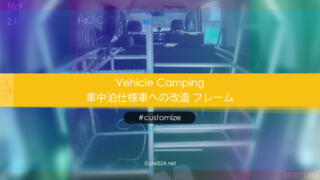 RK5車中泊仕様にカスタマイズ-フレーム編：車内の棚造りで生活空間構築